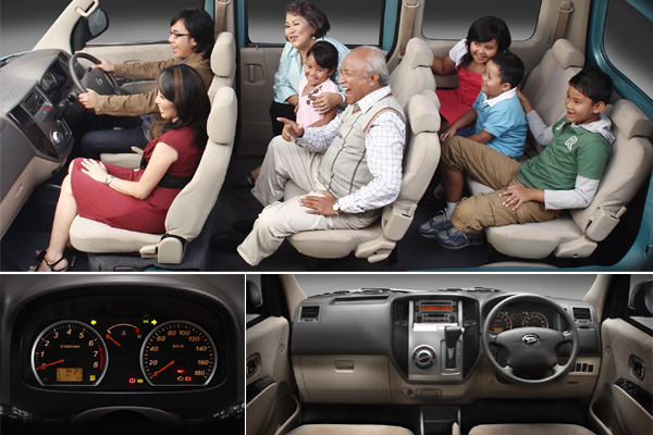 Daihatsu Luxio Interior sewa rental mobil